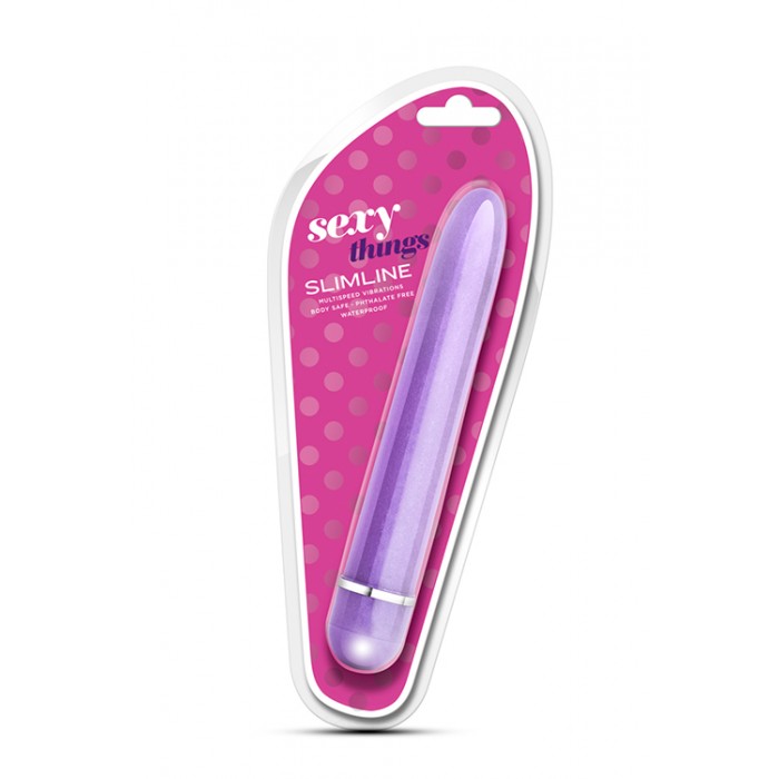 Классический вибратор Slim Line купить со скидкой в секс шопе  Вибраторы  Классические