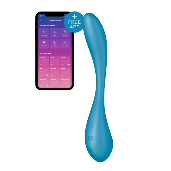 VIBRADOR SATISFYER G SPOT FLEX 5 PETROL Sex Shop Online Entregas Em