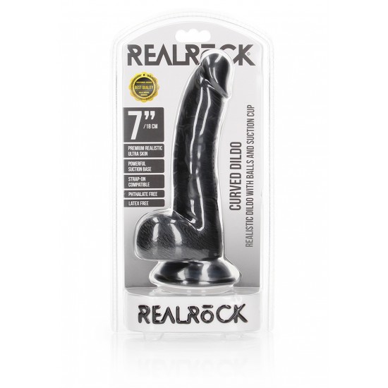 Curved Realistic Dildo Balls Suction Cup Cm Sex Shop Fruto