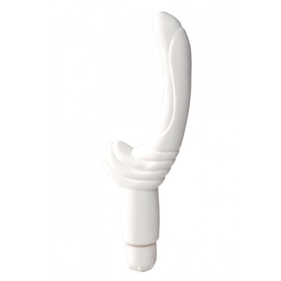 Vibrador flexível com design curvo para uma estimulação exacta do ponto-G. Aviso: para evitar ferimento, ou o agravamento dos mesmos, este produto não deve ser usado na pele inflamada ou ferida. Nenhuma reclamação médica