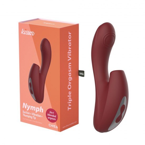 O Nymph é feito de ABS e silicone de alta qualidade. Obtenha um prazer orgástico incrível com este vibrador cuidadosamente projetado para uma experiência de estimulação mais intensa. Moldado em silicone sedoso, deixa um