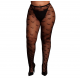 Meias Padrão de coração - Plus Size - Fishnets