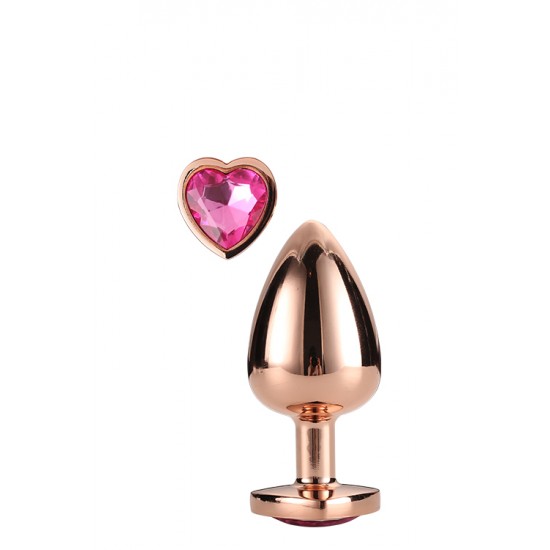 A coleção Gleaming Love apresenta este plug anal grande e brilhante com pedras preciosas. Feito de alumínio leve e liso, este brinquedo de prazer é fácil de deslizar e a base alargada garante uma sensação de segurança en