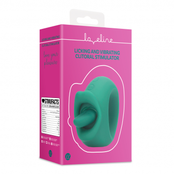 Estimulador de Clitoris com Vibraçãoe Lingua - Loveline - Verde