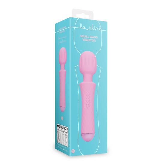 Vibrador Loveline Wand possui 20 modos de vibração, é recarregável e à prova d'água. Feito em silicone ultra macio e ABS é seguro para o corpo, este vibrador foi concebido para incontáveis horas de prazer para si e para