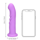 Este Vibrador Loveline possui 2 motores e 11 modos de vibração, é recarregável e à prova d'água. Possui função de movimento de rotação para o estímulo do ponto G e ventosa na base o que permite ser afixado em qualquer su