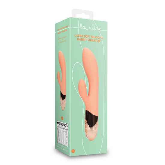 O Vibrador Loveline Rabbit possui 2 motores e 10 modos de vibração, é recarregável e à prova d'água. Feito em silicone ultra macio e ABS é seguro para o corpo, este vibrador foi concebido para incontáveis horas de prazer