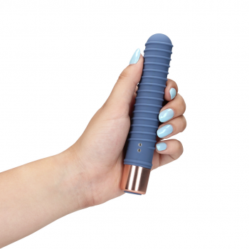 Mini Vibrador com Textura - Loveline - Azul