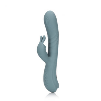 Vibrador Rabbit Movimento de Dedo - Loveline - Cinza