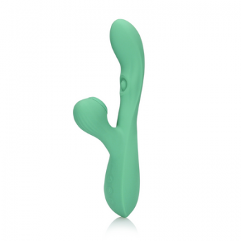 Vibrador Rabbit Sugador e Lingua - Loveline - Verde