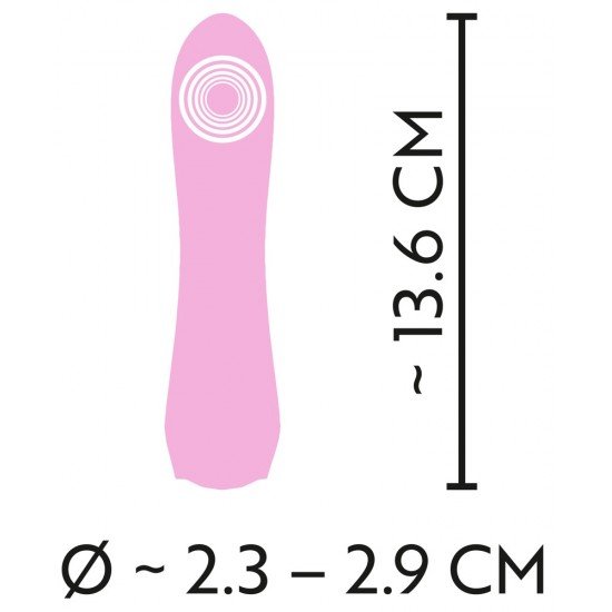 Mini vibrador da 4ª geração de CutiesVibrações poderosas e profundas em 10 modosBotão de pedra preciosa cintilante em forma de coraçãoFácil de usarDesign de onda purista e suaveFlexível – adapta-se perfeitamenteSilicone