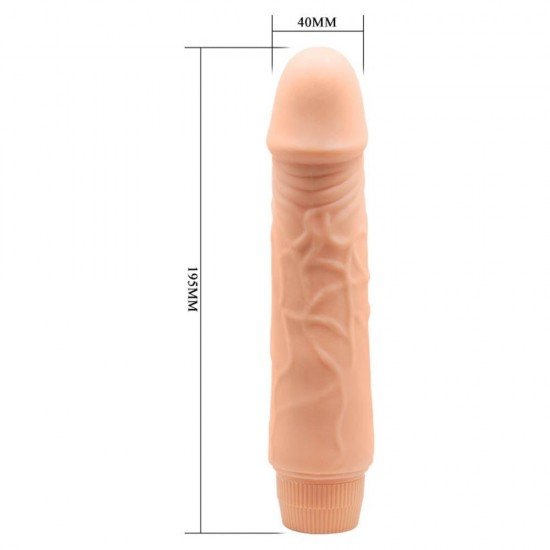 Este vibrador vibratório perfeitamente esculpido e com veias realiza todos os seus sonhos sexuais de uma só vez. Inclui vibrações poderosas de várias velocidades, controles de torção fáceis de usar na base e a emoçã