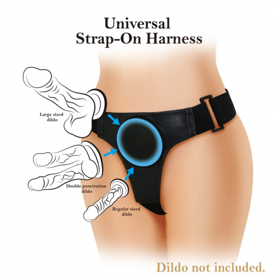 Cinta para strap-on sem o dildo incluido. Funciona para qualquer dildo ou vibrador com ventosa. com tiras ajustáveis.