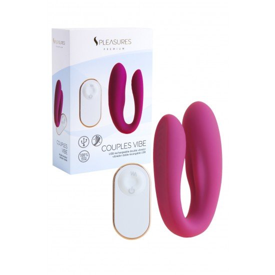 Couples Vibe é um vibrador de dupla estimulação com controle remoto especialmente projetado para penetrar na vagina e estimular o clitóris ao mesmo tempo que o ponto G. Ideal como brinquedo para casais, onde a penetração