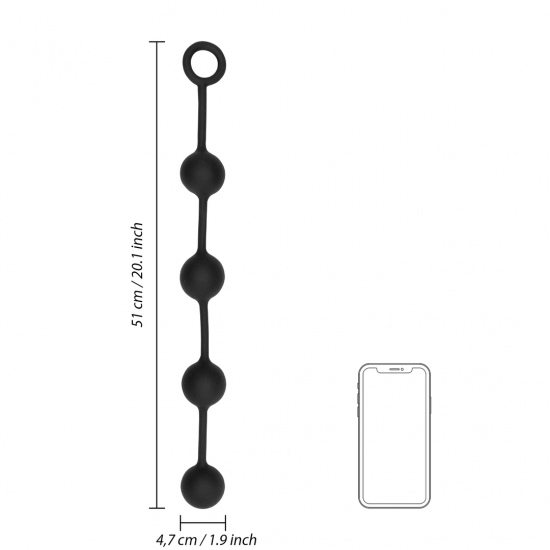 Projetadas com quatro esferas, as Bolas Anais de Silicone -Grandes-  permitem explorar e personalizar a sensação de penetração ideal ao seu gosto. Esteja você apimentando um relacionamento ou se entregando à explora