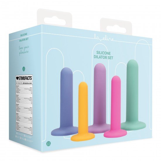 Este conjunto de dilatadores vaginais de silicone foi projetado para fortalecer e melhorar sua jornada de saúde vaginal. Os 5 dilatadores são feitos de silicone de grau médico, por isso oferecem uma experiência suave e c