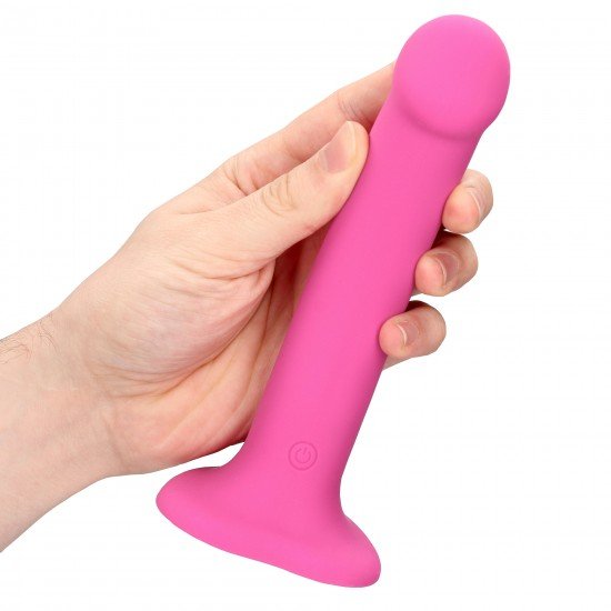 Satisfaça seus próprios desejos ou os do seu parceiro com este dildo de vibração média, este dildo pode ser usado por indivíduos de qualquer gênero ou orientação sexual para aumentar o prazer sexual. Compatível com arnês