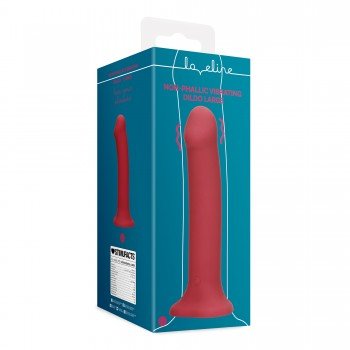 Non-Phallic Dildo Vibração - Large - Vermelho