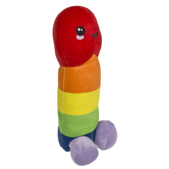 Plush Penis, Rainbow, 30 cm