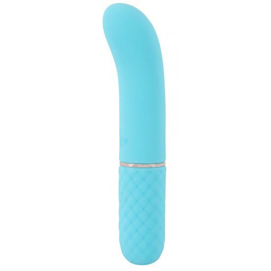 Mini vibrador da 5ª Geração CutiesPonta vibratória maravilhosamente curvada para o ponto GVibrações intensas que vão fundoFácil de usarDesign elegante em cor pastelA textura de diamante facilita a fixaçãoSilicone aveluda