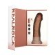 Divirta-se ao máximo com este dildo vibratório firme e macio ao toque, da RealRock®. Suas veias realistas de aparência natural no eixo, combinadas com o tamanho certo e design semelhante à pele, dão a você estimulação ex