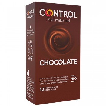 Caixa 12 Preservativos Chocolate Addiction Control