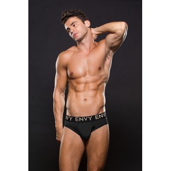 Cueca baixa com elastico Envy Preto, L/XL