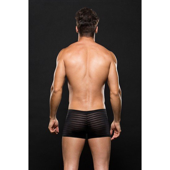 MICROFIBER BOXER STRIPE, L/XL BLACK