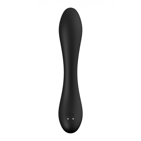 O vibrador Natasha da coleção Prestige da Dream Toys é um vibrador preto com um elegante botão em forma de diamante e uma cabeça bastante grande e flexível. O corpo do brinquedo é ligeiramente flexível. Equipado com um p