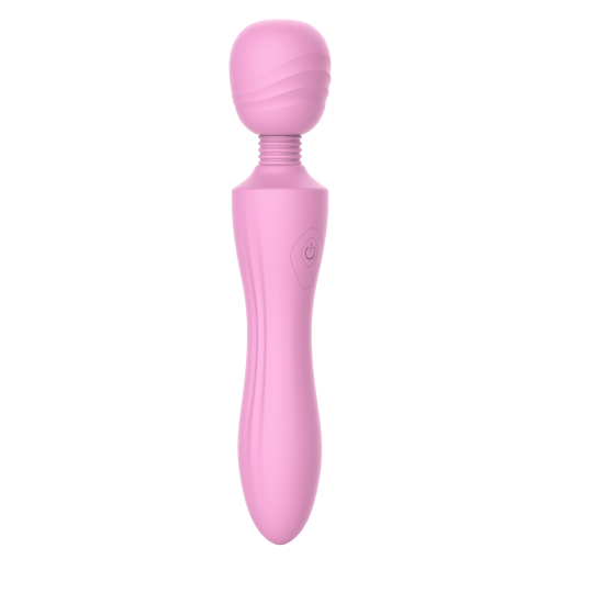 Este é o massageador de varinha Pink Lady da linha Candy Shop. Ele tem um pescoço flexível que torna a varinha adequada para usuários que não gostam da sensação de um vibrador robusto, mas preferem um que se flexione e s