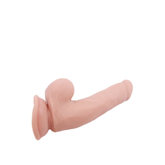 Este dildo de densidade dupla Mr Dixx de 7,9 polegadas tem um núcleo firme com uma parte externa mais macia e natural. Isso é chamado de densidade dupla e aumenta a experiência durante o uso: a penetração parecerá ser re