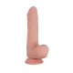 Este dildo de densidade dupla Mr Dixx de 7,9 polegadas tem um núcleo firme com uma parte externa mais macia e natural. Isso é chamado de densidade dupla e aumenta a experiência durante o uso: a penetração parecerá ser re