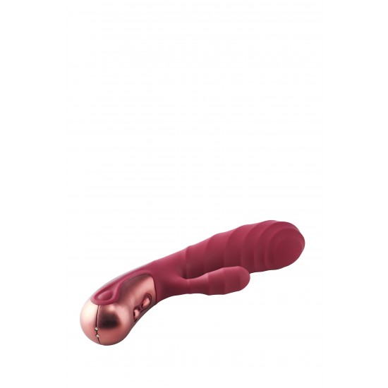 Este vibrador duo da marca Dinky chama-se Jimmy K. Tem 2 motores para mudar o seu prazer para uma velocidade superior. Vibrador duplo Jimmy K Dois motores Com 3 velocidades de vibração e 7 ritmos Feito de silicone sólid