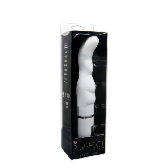 Super soft waterproof vibrator with bendable shaft and curved shape for extra stimulation! 10 different super strong vibrating rhythms. Batteries not included.