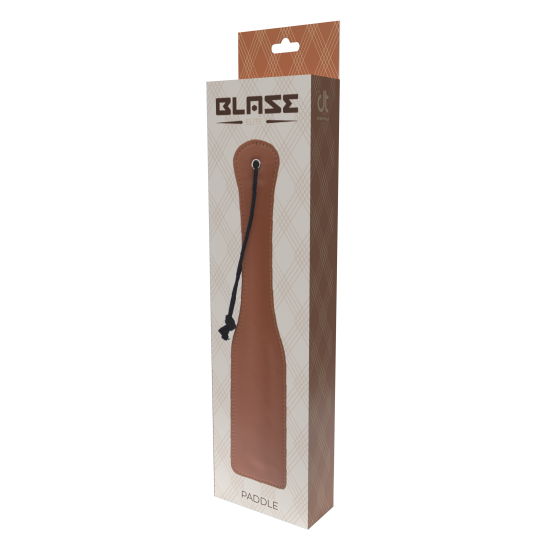 Esta pá de 32 cm de comprimento da marca Blaze Elite é levemente flexível para surras suaves ou firmes. O material e a cor fazem dela um item estiloso e elegante. Use com cuidado porque uma pá pode ser usada para carícia