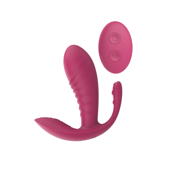 O Essentials Triple Pleasure Vibe é a porta de entrada para o triplo êxtase! Este vibrador triplo pode desencadear um mundo de prazer - um deleite triplo projetado para proporcionar uma satisfação incomparável.&nbsp