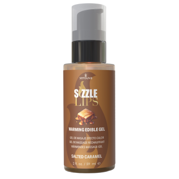 SENSUVA SIZZLE LIPS WARMING GEL SALTED CARAMEL 59ML