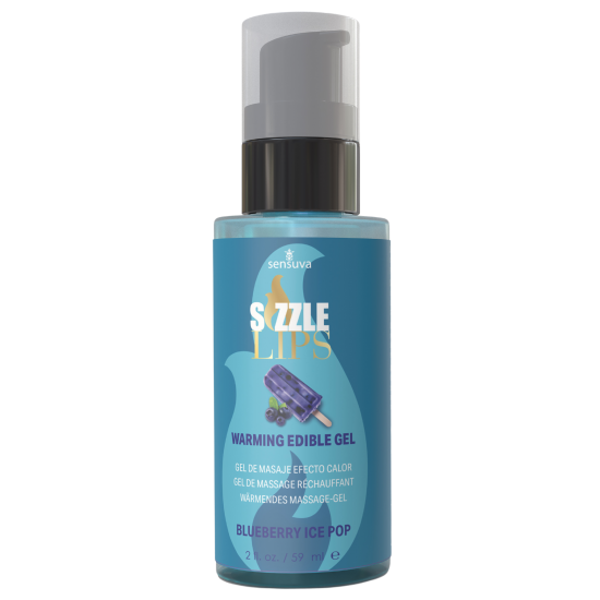 Faça seu parceiro corar com Sizzle Lips, o Gel Aquecedor Comestível que fica quente quando você sopra nele. Massaje em uma pequena área do corpo, sopre para esquentar e então beije e lamba tudo. Quanto mais você esfrega,