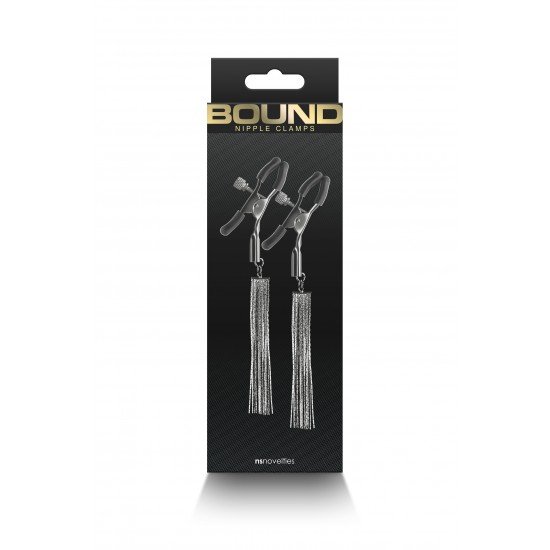 Bound Nipple Clamps são para sensações eróticas e estimulantes. Fabricadas em metal sem níquel, as pinças Bound possuem pontas de silicone para melhor conforto e ajuste. Disponível em vários formatos e cores. F