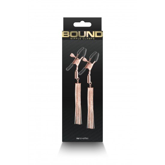 Bound Nipple Clamps são para sensações eróticas e estimulantes. Fabricadas em metal sem níquel, as pinças Bound possuem pontas de silicone para melhor conforto e ajuste. Disponível em vários formatos e cores. F