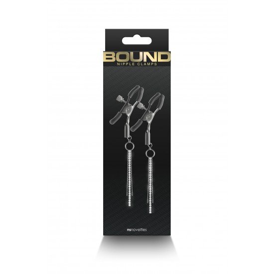 Bound Nipple Clamps são para sensações eróticas e estimulantes. Fabricadas em metal sem níquel, as pinças Bound possuem pontas de silicone para melhor conforto e ajuste. Disponível em vários formatos e cores. F