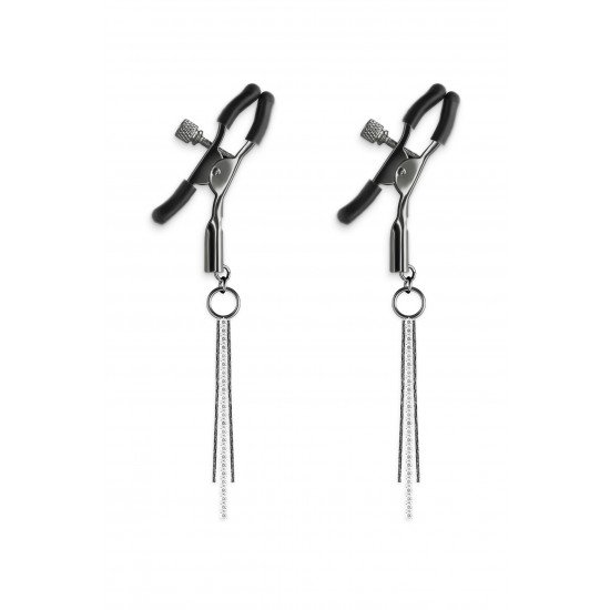 Bound Nipple Clamps são para sensações eróticas e estimulantes. Fabricadas em metal sem níquel, as pinças Bound possuem pontas de silicone para melhor conforto e ajuste. Disponível em vários formatos e cores. F