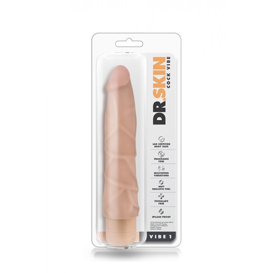 Seja um bom anfitrião e receba de braços abertos o Mr. Skin em sua casa!Vibrador realista com cabeça e corpo proeminente. Com botão rotativo na base para navegar entre as potentes e profundas vibrações multivelocidades