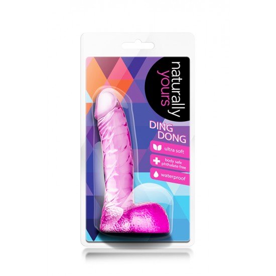 Dildo Naturally Yours Ding Dong 11.5cm Rosa