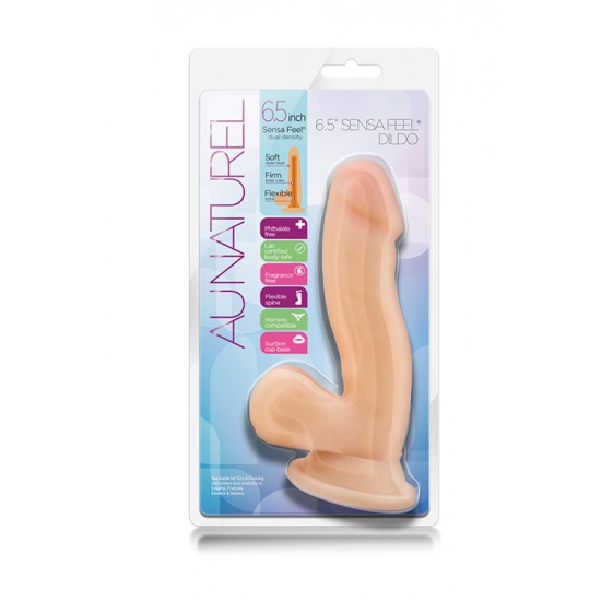 Para quem gosta ao natural!Dildo sensual com toque e aspecto surpreendentemente real. Com uma camada exterior suave e um eixo interno firme e flexível ao mesmo tempo, para se adaptar de forma perfeita às curvas do seu co