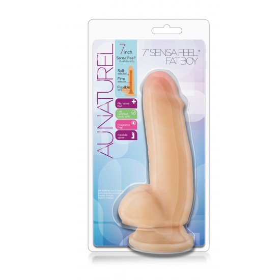 O dildo Sensa Feel® Fat Boy de 7 polegadas é tão macio que você nunca vai querer largá-lo. A tecnologia Sensa Feel® de dupla densidade tem uma estrutura molecular que imita a sensação do corpo humano com uma camada exter