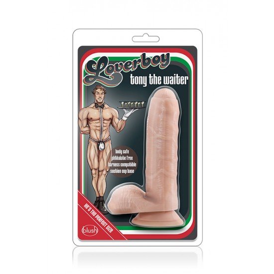 Dildo Realista Loverboy Tony The Waiter 14cm Pele