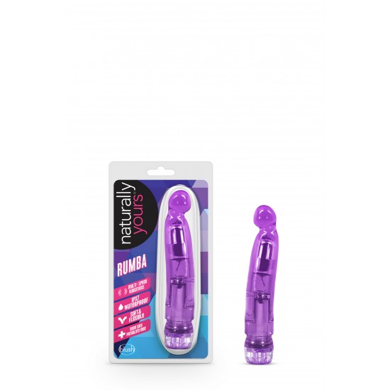 Esta vibe Rumba estilosa e sexy está pronta para dançar! Desfrute de vibrações multi-velocidade ajustáveis com este vibrador de vibração suave com cabeça curva para estimulação máxima, mas suave e flexível para atingir T