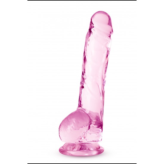 Para uma sensação real, o Dildo Cristalino Naturally Yours 8" visa agradar. É esculpido à mão para um efeito realista, com a quantidade certa de firmeza e flexibilidade. A base da ventosa gruda em quase qualquer superfíc