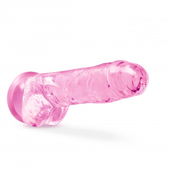 Para uma sensação real, o Dildo Cristalino Naturally Yours 8" visa agradar. É esculpido à mão para um efeito realista, com a quantidade certa de firmeza e flexibilidade. A base da ventosa gruda em quase qualquer superfíc